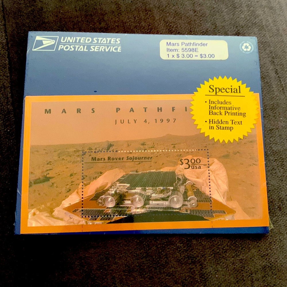 Mars Pathfinder Collector’s Stamp